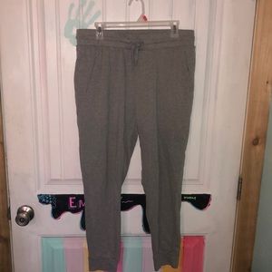 Gray sweatpants joggers